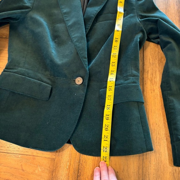 Talbots Velveteen Blazer in Green, size 4, Holidays, Party, Events, Classic - Picture 9 of 10
